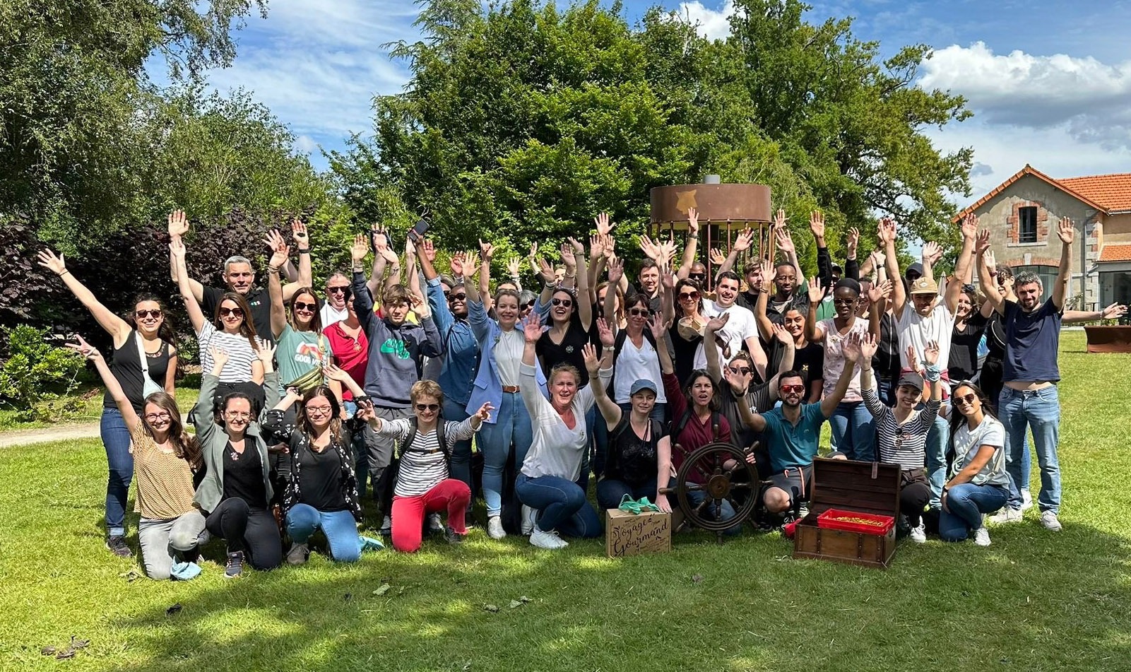L'équipe DMP Atlantique lors d'un séminaire d'entreprise